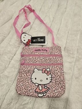 Hello Kitty Pink Leopard Crossbody Bag for Kids